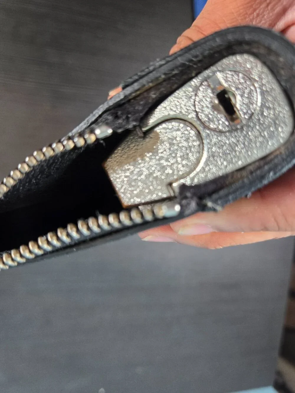 Authentic Marc Jacobs black leather Bank Bag